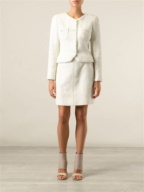 chanel suit womens|vintage chanel tweed suit.